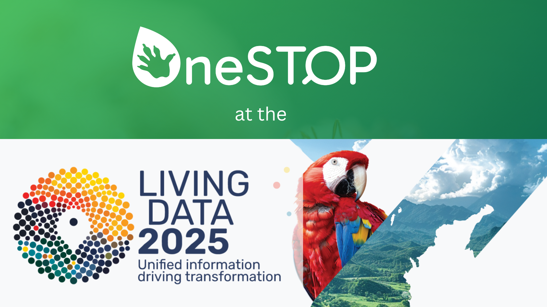 OneSTOP will take part in the Living Data Conference